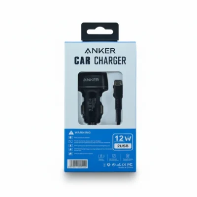 شاحن سيارة أنكر، منفذين USB، 12 واط