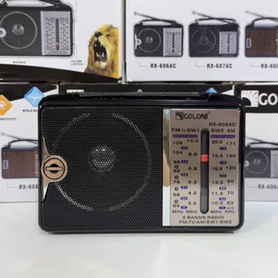 راديو من جولون ، 4 نطاقات ايه ام، اف ام، SW1، SW2 يعمل مع الكهرباء متعدد الالوان